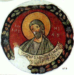 The Prophet Jeremiah, Roman School Fresco, c 1120.