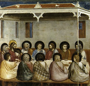 Last Supper. Fresco, 1304-06, Cappella Scrovegni, Padua, Italy.