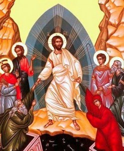 The Resurrection. Ancient Russian icon.