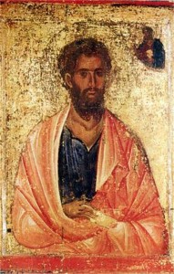 Ancient icon depicting James, the Brother of Jesus.