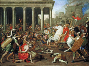 The Destruction of the Temple in Jerusalem by Titus. Painting by Nicolas Poussin, 1638. Kunsthistoriches Museum, Vienna.