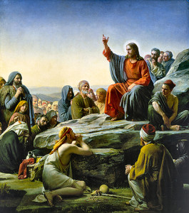 Sermon on the Mount, Jesus Praying. 