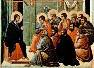 Jesus giving the Farewell Discourse to his Apostles 