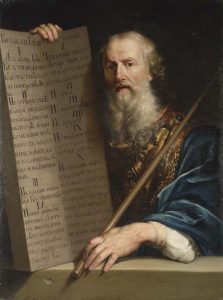 Moses with the Ten Commandments 