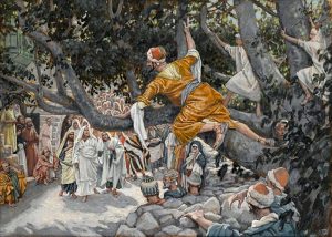 Zacchaeus in the Sycamore Awaiting the Passage of Jesus 