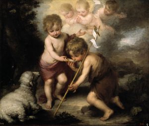 The Holy Children with a Shell (John the Baptist on the right with the child Jesus.) 