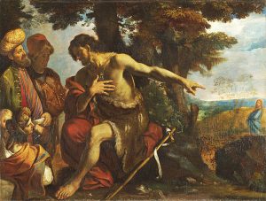 Saint John the Baptist preaching in the Wilderness 