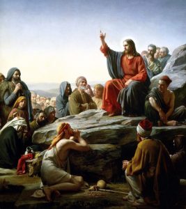 Sermon on the Mount, Jesus Praying.