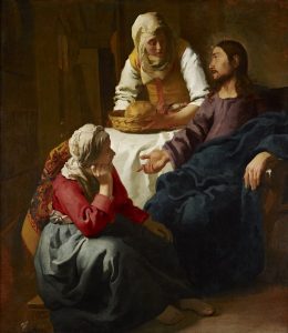Christ in the house of Mary and Martha.