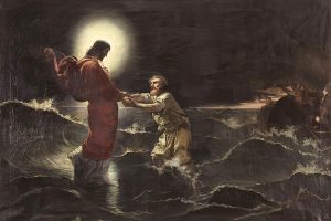 Christ walking on the waters