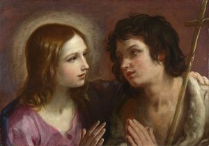 Christ embracing Saint John the Baptist (