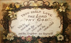 Thou shalt love the Lord thy God 